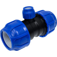 Компрессионный переходной тройник VALFEX ПНД, 63-25-63 1210012632563