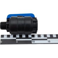 Компрессионный шаровой кран VALFEX ПНД НР/ВН резьба разборный 3/4"- 1"Ду20 1210020034100