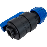 Шаровой кран VALFEX ПНД компрессионный цанга - внутренняя резьба, разборный 32x1/2" 1210012532012