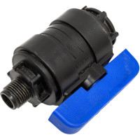 Компрессионный шаровой кран VALFEX ПНД НР/ВН резьба разборный 1/2"-3/4"Ду20 1210020012034