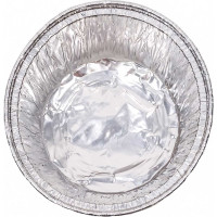 Форма для выпечки Mallony LAMINA размер 78x78x37 мм из алюминиевой фольги, круглая, одноразовая 006044