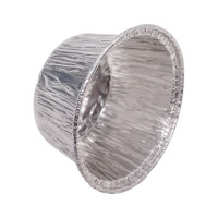 Форма для выпечки Mallony LAMINA размер 78x78x37 мм из алюминиевой фольги, круглая, одноразовая 006044