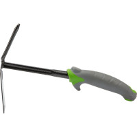 Стальная мотыжка с прорезиненной ручкой с 3 зубцами Четыре сезона 64-0004