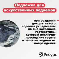 Геотекстиль Геосад (1.6х25 м; 40 кв.м; 150 г/кв.м) Ресурс 21535
