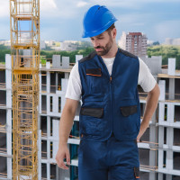 Защитная каска из полипропилена с вентиляцией Delta Plus QUARTZ UP IV синяя QUARUP4BL