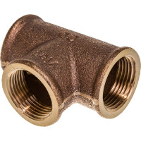 Тройник Viega, ВВВ, 3/4", 3/4", 3/4", бронза RX, равнопроходной 264246