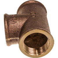 Тройник Viega, ВВВ, 3/4", 3/4", 3/4", бронза RX, равнопроходной 264246