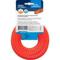 Леска (2 мм; 15 м; витой квадрат) для триммера vertextools YK-777-2-15