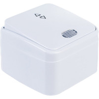 Переключатель белый, на 2 направления 1-клавишный TDM ELECTRIC, открытой установки с подсветкой IP20 10А серия "Дача" Народная SQ1824-0006