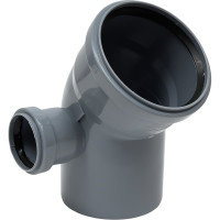 Универсальный отвод VALFEX 110/50x45, левый, внутренняя канализация 23111150