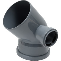 Универсальный отвод VALFEX 110/50x45, левый, внутренняя канализация 23111150