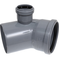 Универсальный отвод VALFEX 110/50x45, левый, внутренняя канализация 23111150