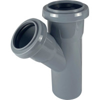 Тройник VALFEX 45 градусов, 50-40, внутренняя канализация 22050040