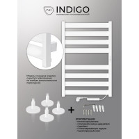Полотенцесушитель INDIGO Oktava Slim 5 electro 80/50 таймер, скрытый монтаж, универсальное подключение R/L LСLOKS5E80-50WMRt