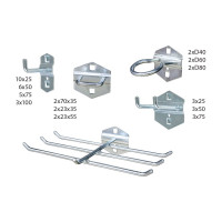 Набор крючков для перфорированной панели NORGAU NHS-046 46 предметов 101431046