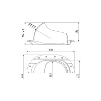 Проходной элемент Татполимер ТP-87/K (коричневый) 46146