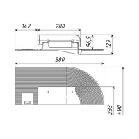 Кровельный аэратор Татполимер ТР-88/В черный 29297