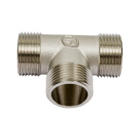 Тройник резьбовой DOUBLE-LIN латунный нр/нр/нр - 3/4" LL6135B (3/4")