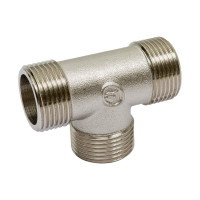 Тройник резьбовой DOUBLE-LIN латунный нр/нр/нр - 3/4" LL6135B (3/4")