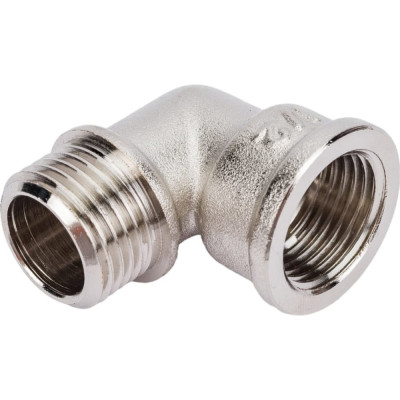 Латунный резьбовой угол DOUBLE-LIN никелированный вр/нр - 1 1/4" LL6018 (1 1/4")