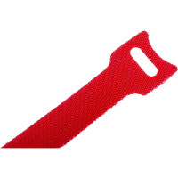 Стяжка-липучка NIKOMAX с мягкой пряжкой, 310x16 мм, красная, 10 шт. NMC-CTV310-16-SB-RD-10
