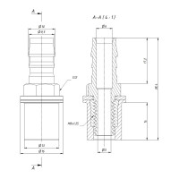 Самоуплотняющийся фитинг R-8/10 REXFABER ACC00920