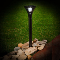 Садовый светильник на солнечной батарее Uniel, с датчиком движения, 1 светодиод. Белый свет. 1*3,7V UL-00009372