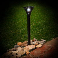 Садовый светильник на солнечной батарее Uniel, с датчиком движения, 1 светодиод. Белый свет. 1*3,7V UL-00009372