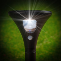 Садовый светильник на солнечной батарее Uniel, с датчиком движения, 1 светодиод. Белый свет. 1*3,7V UL-00009372