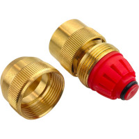 Коннектор с аквастопом AR15 1/2, латунь, HG 1648062