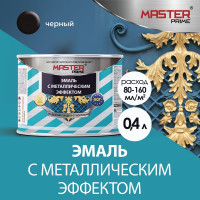 Эмаль с металлическим эффектом Master Prime черный (0.4 л) 4300007159