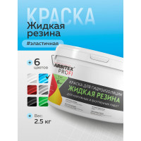 Акриловая краска для гидроизоляции FARBITEX Жидкая резина (голубой; 2.5 кг) 4300008704