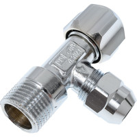 Угловой вентиль с металлической розеткой GROHE 1/2"x3/8", 1 шт. 22018000