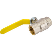 Шаровой кран для газа Tiemme Uragano ВВ, 3/4", желтый рычаг 2210003