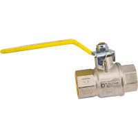 Шаровой кран для газа Tiemme Uragano ВВ, 3/4", желтый рычаг 2210003