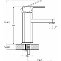 Смеситель для умывальника G-Lauf GOR1-A058