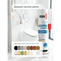 Герметик-затирка для швов KUDO HOME силиконовый санитарный, слоновая кость RAL 1015 KSK-172