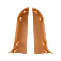 Торцевые заглушки для плинтуса IDEAL Классик 55 мм, 201 дуб К-П55-Тп-Ф1 201 дуб