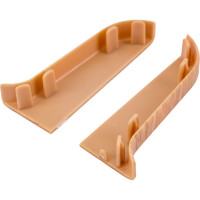 Торцевые заглушки для плинтуса IDEAL Классик 55 мм, 201 дуб К-П55-Тп-Ф1 201 дуб