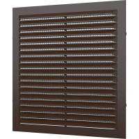 Решетка вентиляционная вытяжная 1919С (194x194 мм; АБС; коричневая) ERA 86-678