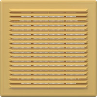 Решетка вентиляционная вытяжная 2525Р (249x249 мм; АБС; бежевая) ERA 233-067