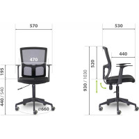 Кресло UTFC СН-501 Стэнфорд TW-01/Е11-к/Е11-к черное СН501Стэнфорд13