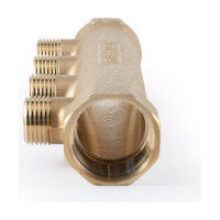 Коллектор латунный PROFACTOR в/н 1" х 4 вых 1/2" нар PF MF 263.4