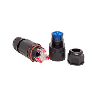 Кабельный коннектор EKF I-образный (СМК 3PIN) IP68 FreeTools PROxima cct2-smk3