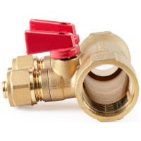 Коллектор с шаровыми кранами PROFACTOR в/н 1" х 2 вых 16 цанга PF MVP 267.2