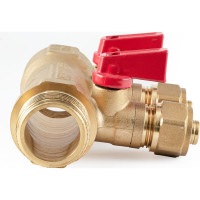 Коллектор с шаровыми кранами PROFACTOR в/н 1" х 2 вых 16 цанга PF MVP 267.2