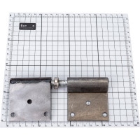 Гаражная петля на площадке Левша 140x20x47 под крепеж, левая У1-9200.Wл