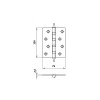 Универсальная дверная петля Palladium N 500 A-4" AB 00011764