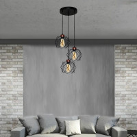 Подвесной светильник ЭЛЕТЕХ Сигма 232 черный муар медь НСБ 01-3x60-163 Е27 ИУ 1005404795