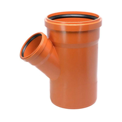 Двухраструбный тройник для наружной канализации Ostendorf 45 градусов, 200х110 мм 223330